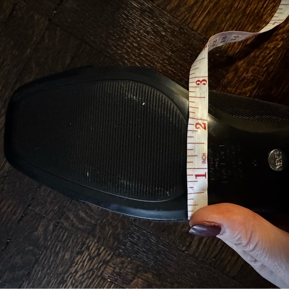 NWT | Zara Black Mesh and Suede Mary Jane Block Heels | Size 8 / 39 - Picture 11 of 13